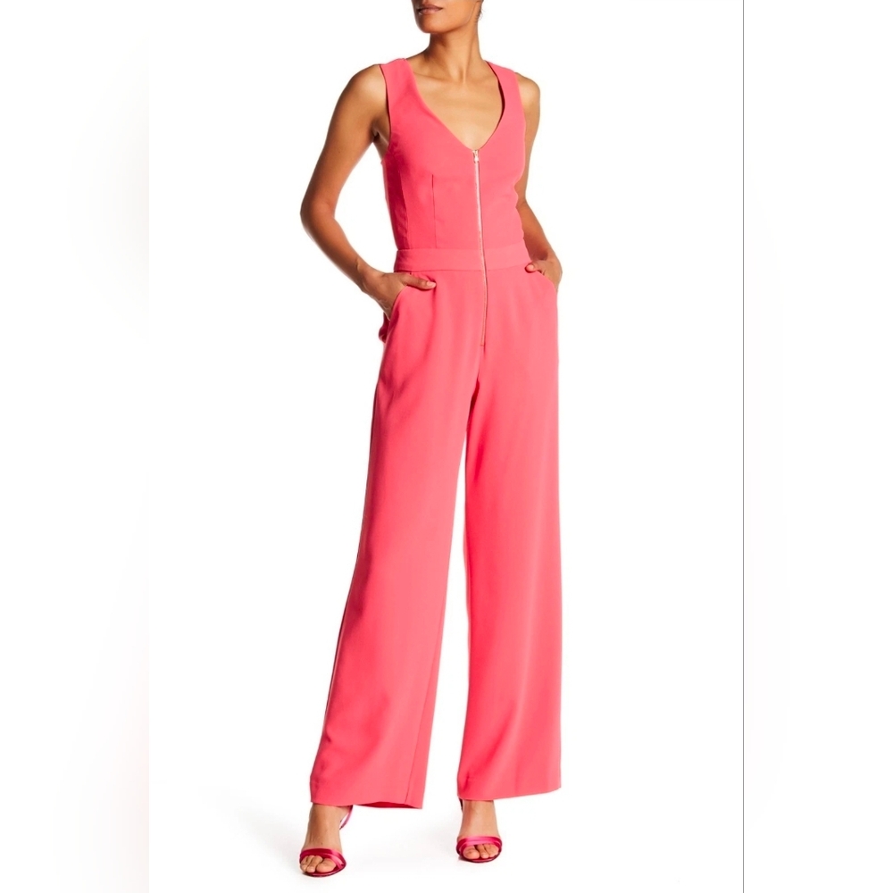 Trina Turk Vibrant Pink Sleeveless Jumpsuit Size 4